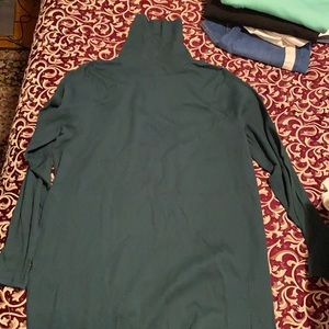 Women’s dark green turtleneck dress 3x